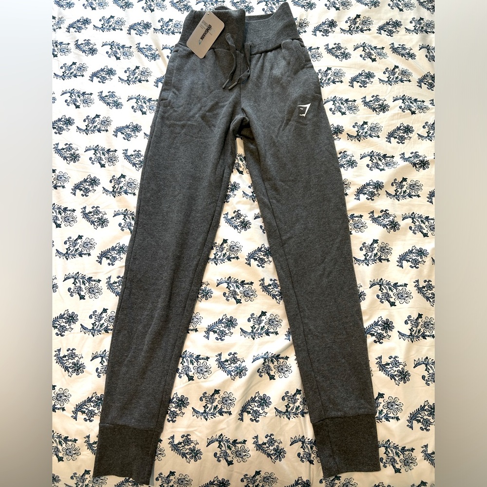 Charcoal Gym Shark High Waisted Joggers